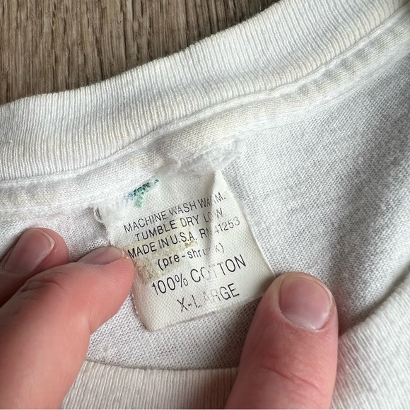 Vintage Chicago Bulls 1993 Three Peat XL tee shirt men white - Picture 5 of 9